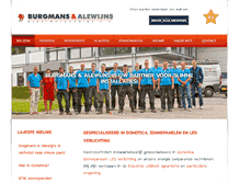 Tablet Screenshot of burgmans-alewijns.nl